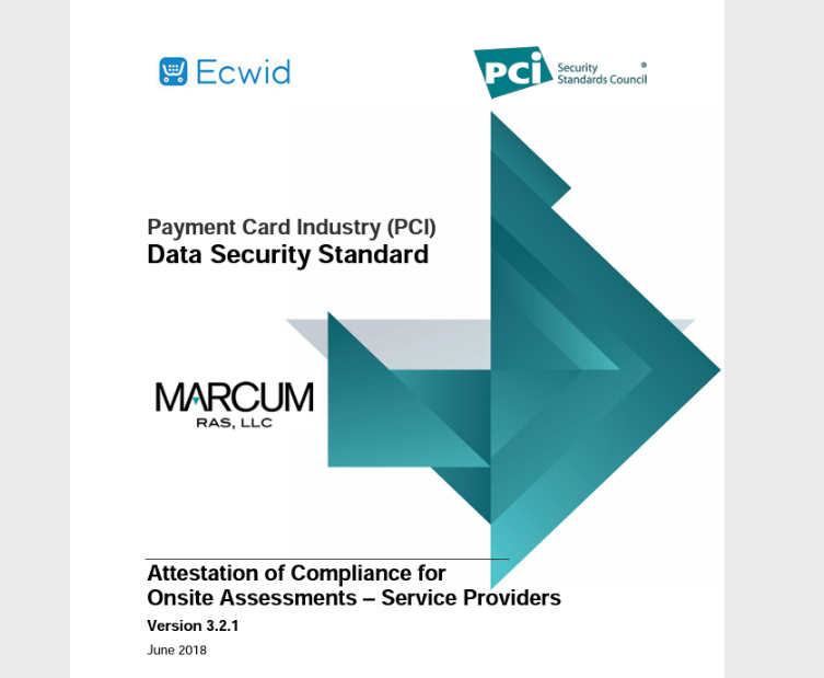 Ecwid est certifiée PCI DSS niveau 1