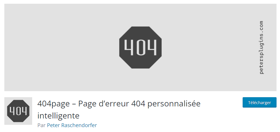Pluging WordPress - 404Page