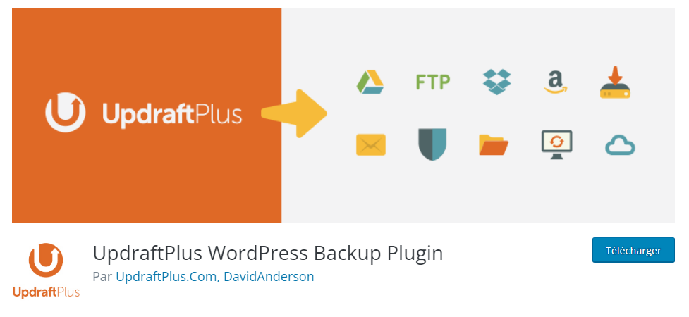 Pluging WordPress - UpdraftPlus