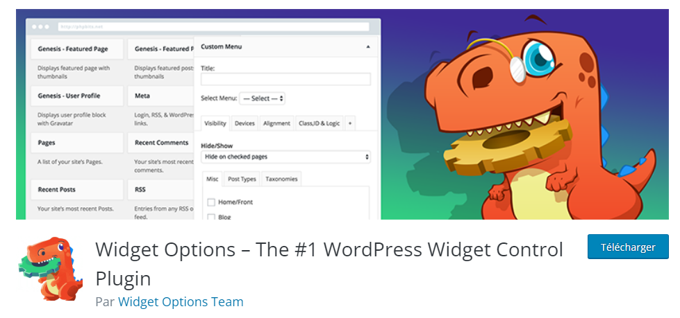 Pluging WordPress - Widget Options