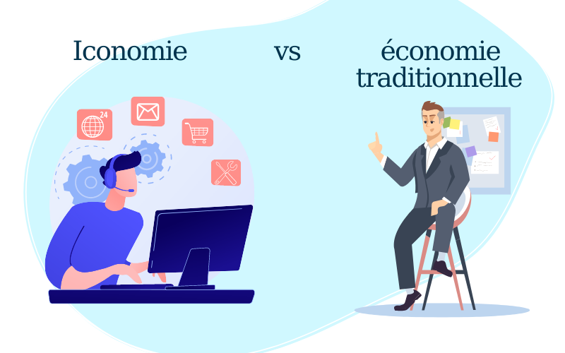 iconomie vs economie traditionnelle