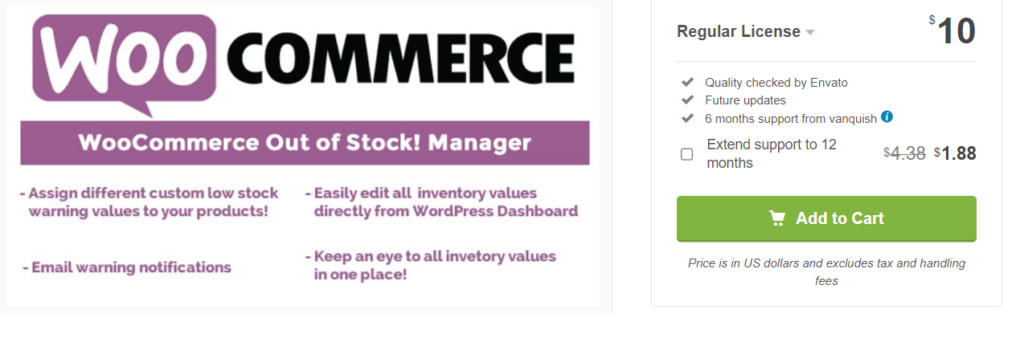 WooCommerce Out of Stock! Manager
