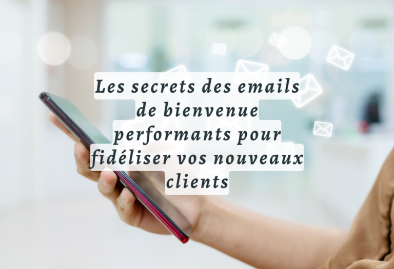 e-mail de bienvenue