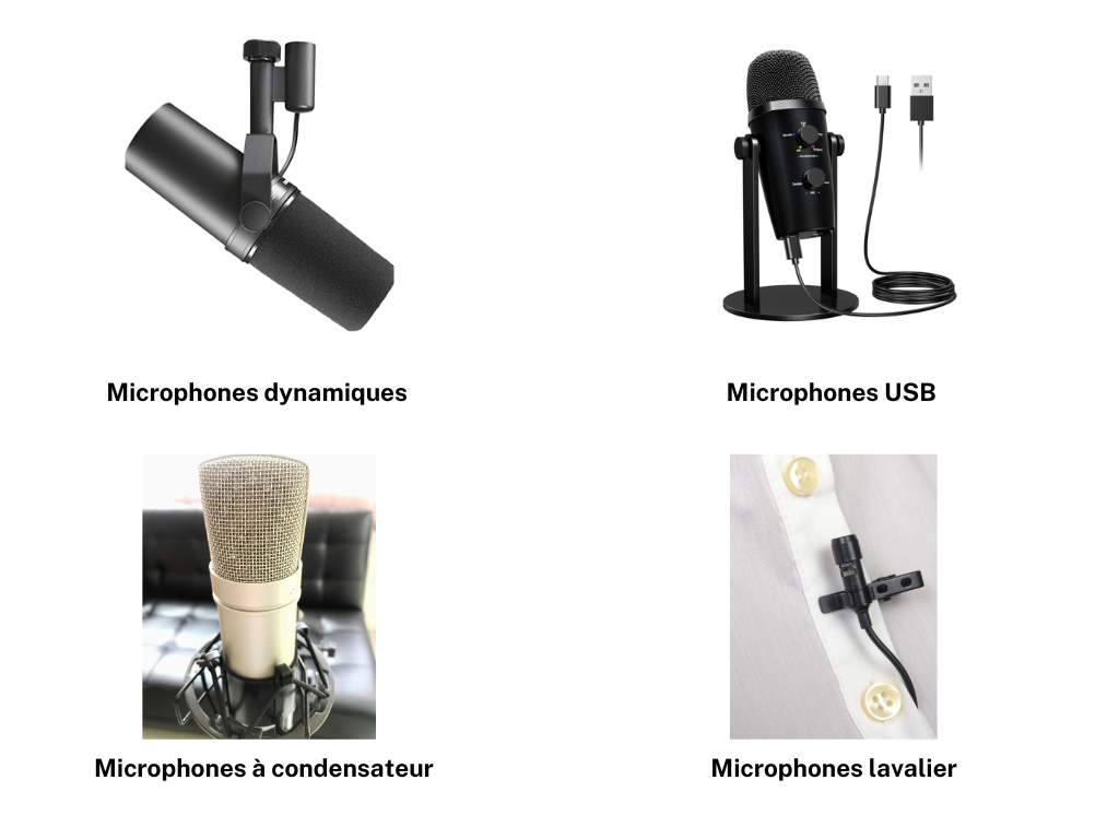 Les différents types de microphones pour enregistrer un podcast